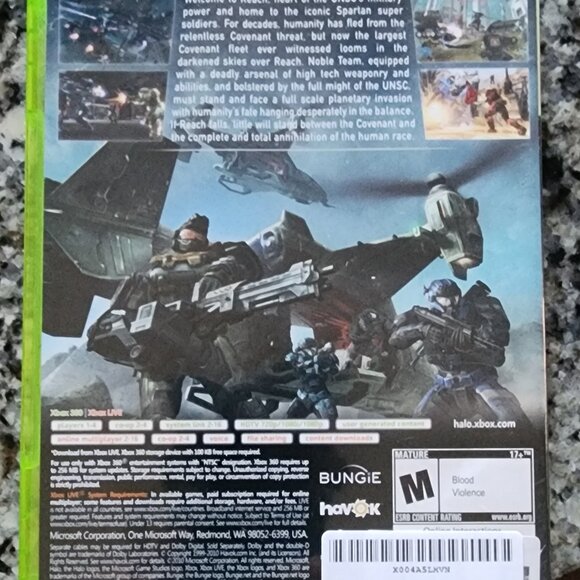 XBOX 360 HALO REACH VIDEO GAME - Picture 3 of 5